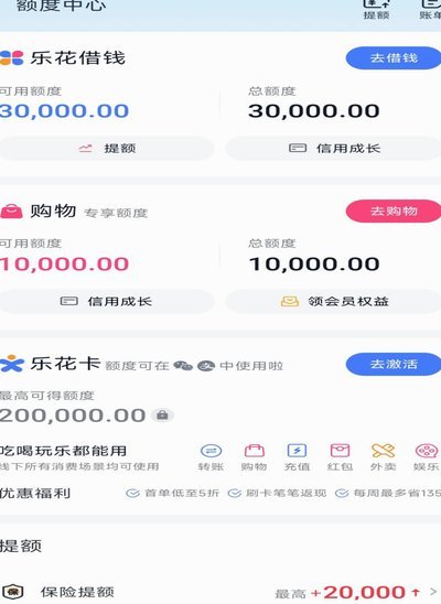 分期乐哪里看额度