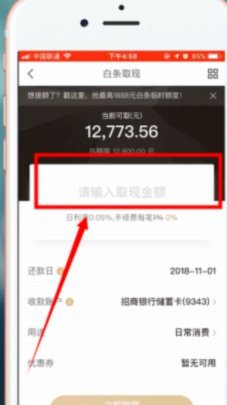京东白条如何提现吗