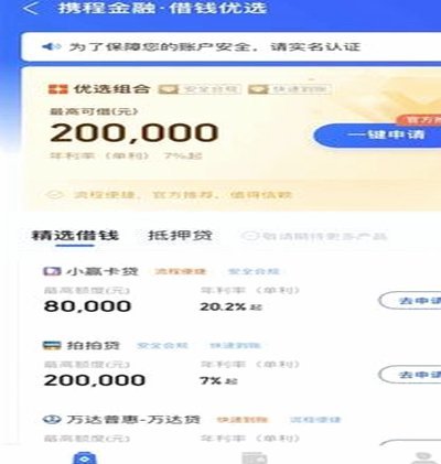 携程有额度就能借出吗