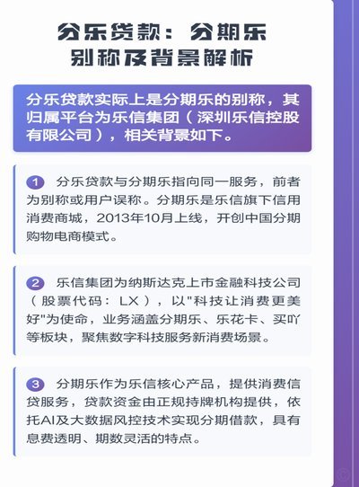 分期乐属于正规借款平台吗?